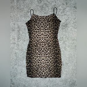 Leopard / Cheetah Print Dress, Size XL